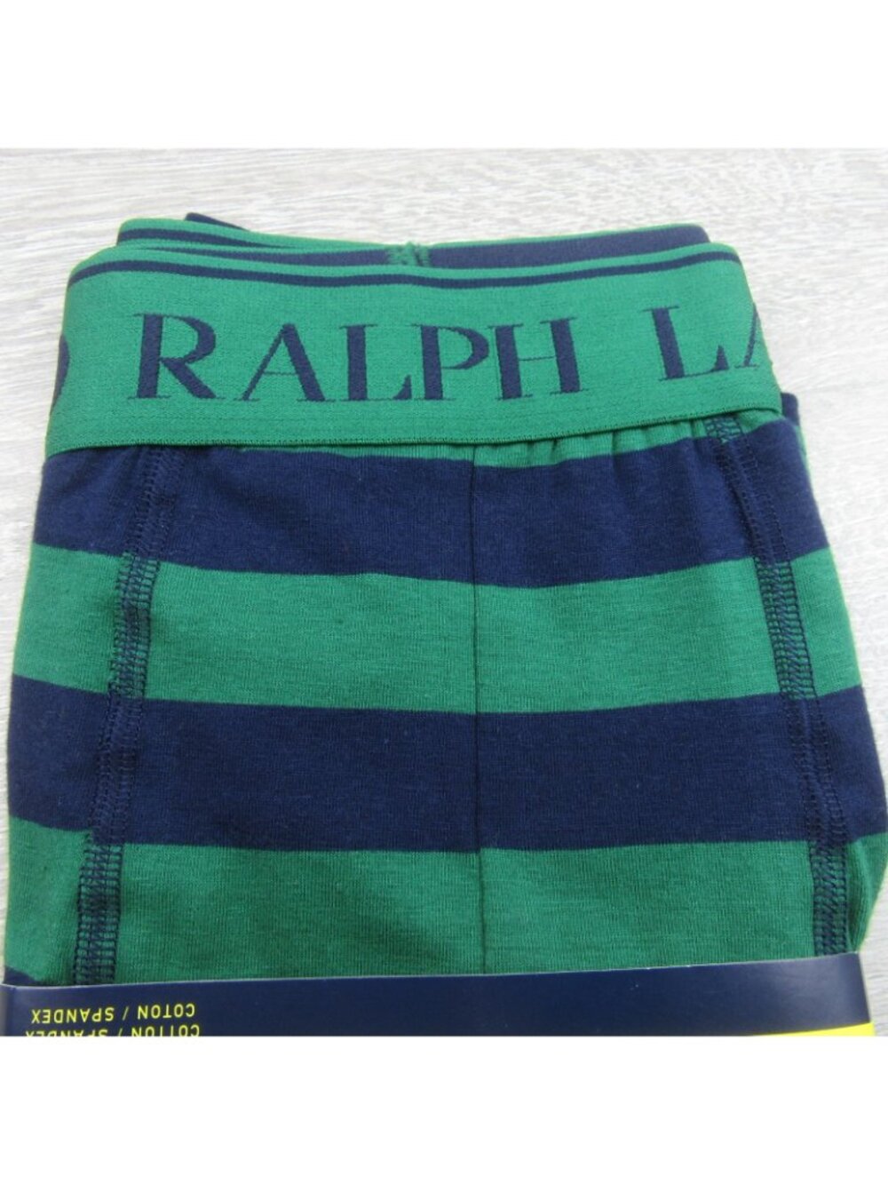 Polo Ralph Lauren Boxer Briefs Mens Size XL Green Navy Striped NEW FL501S - Picture 5 of 10